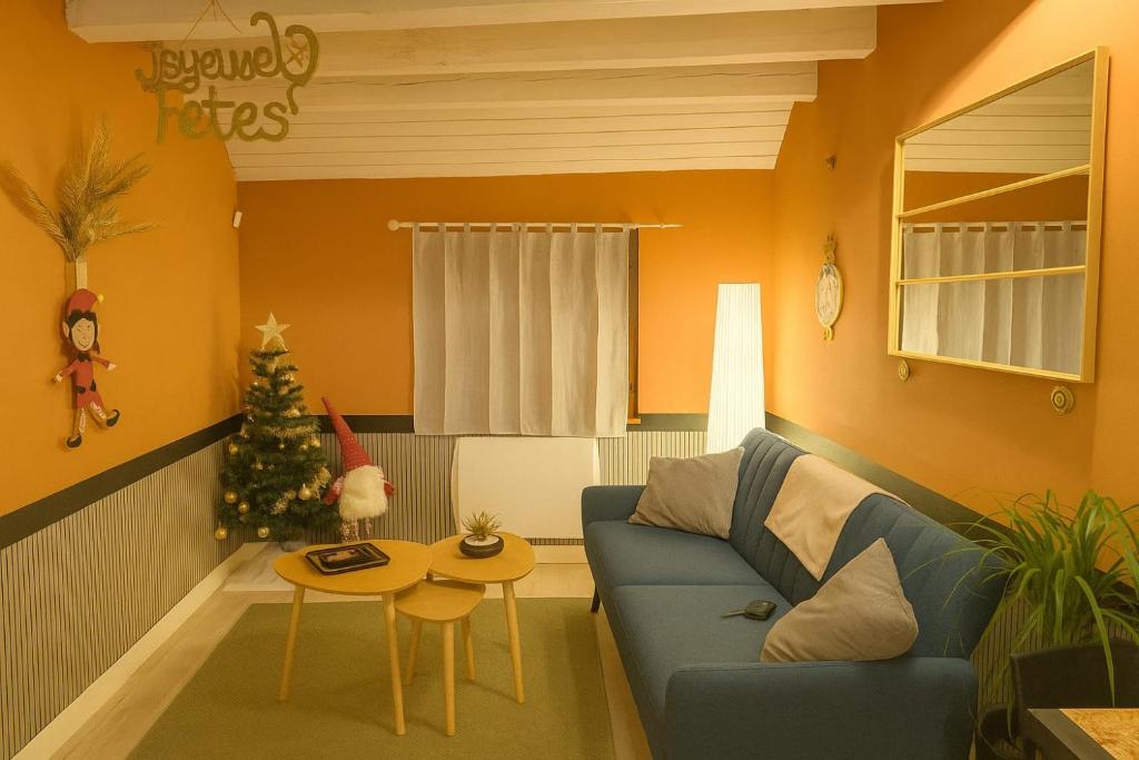 Χώρος καθιστικού στο Escapade Secrète