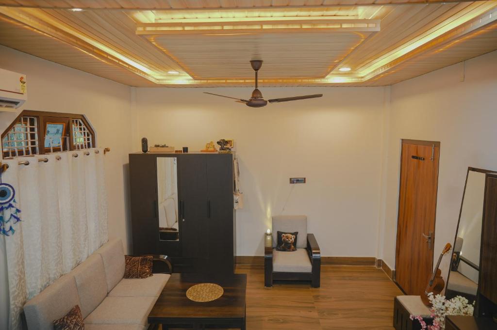 Χώρος καθιστικού στο Eminence Stay