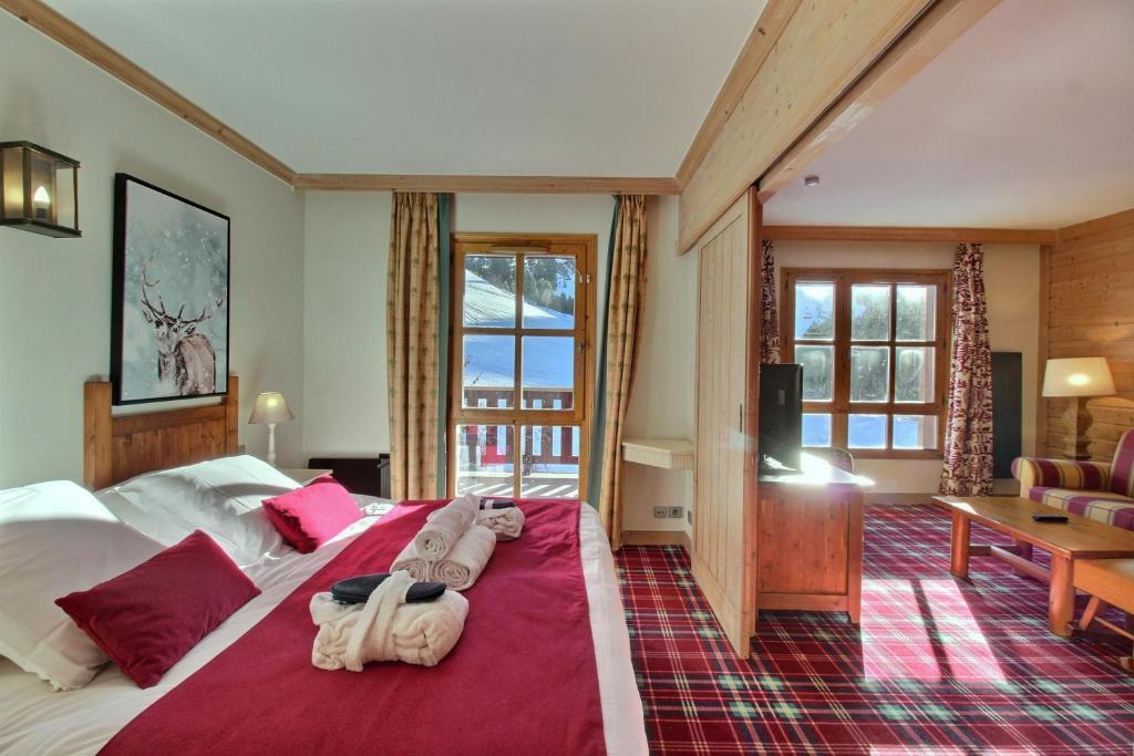 ARC 1950, Appartement 1 chambre, 4 personnes, Exposition Sud, SAUNA, HAMMAM, JACUZZI, PISCINE