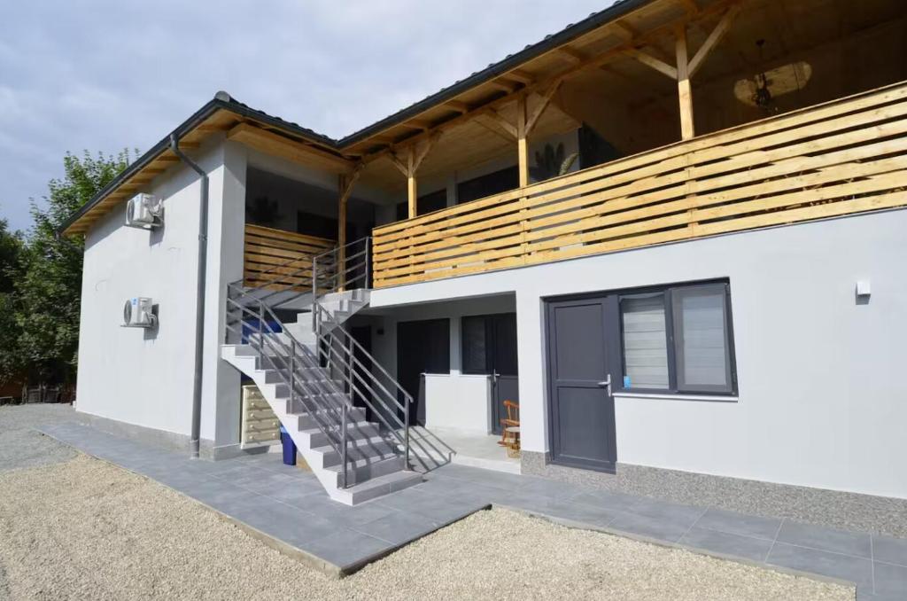 Bygningen som pensionatet ligger i