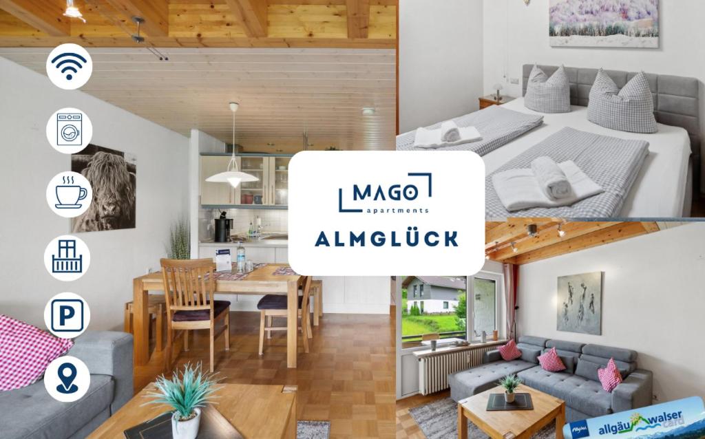 Posezení v ubytování Almglück in Steibis