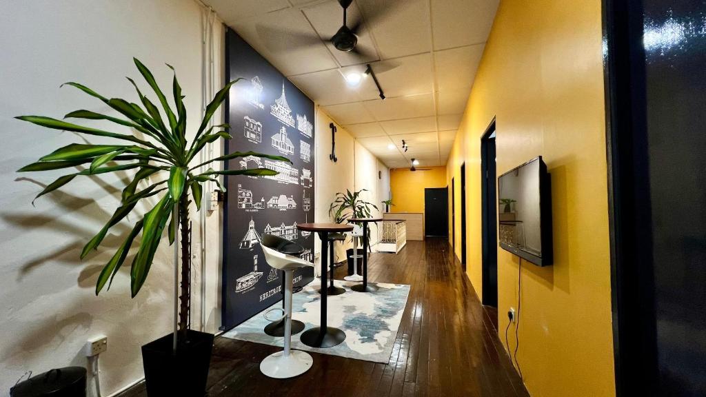 Μια τηλεόραση ή/και κέντρο ψυχαγωγίας στο Loft Waterfront Kuching