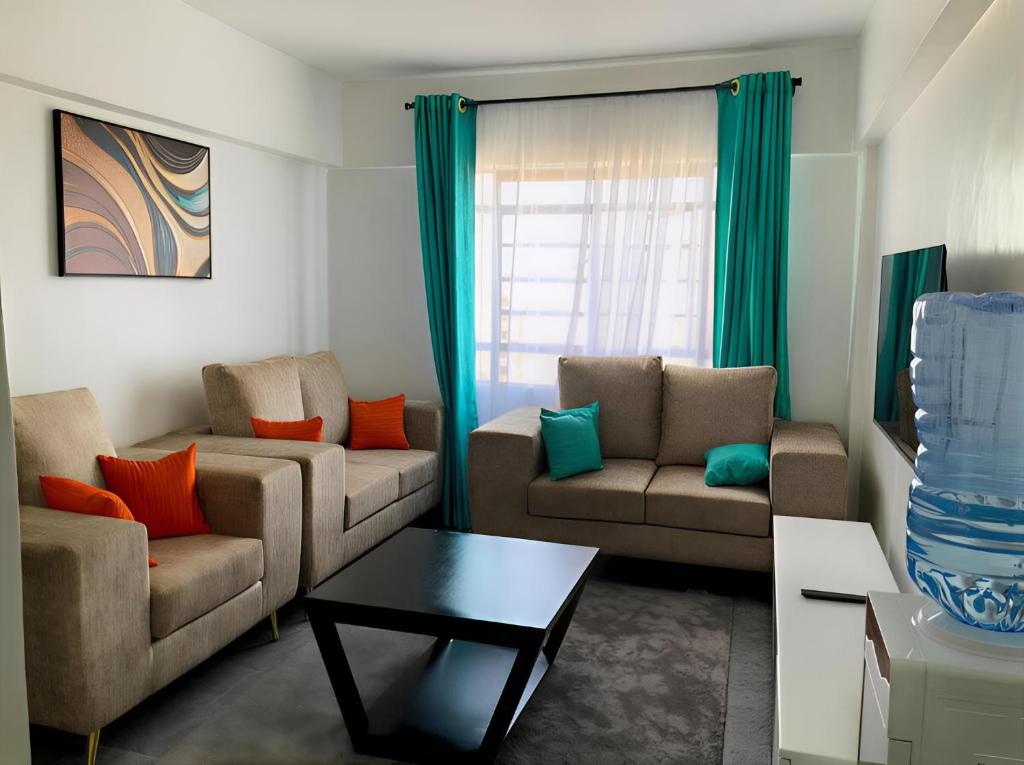 Posezení v ubytování Inka Residency Kisumu