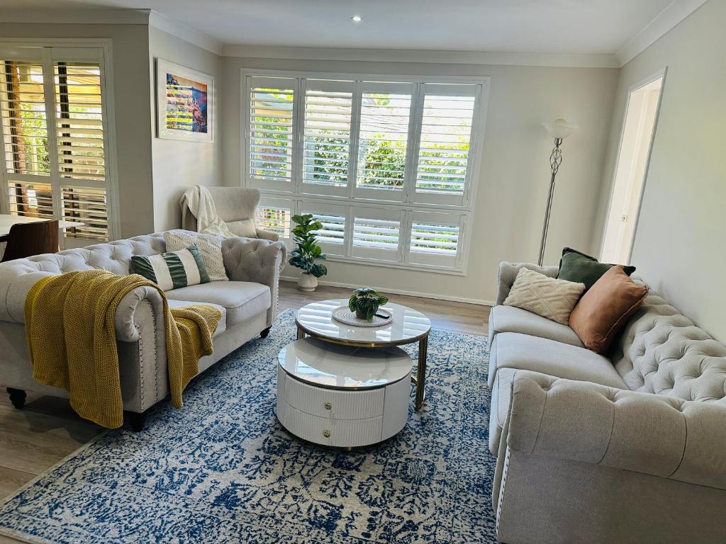 Posezení v ubytování Southern Sky Villa