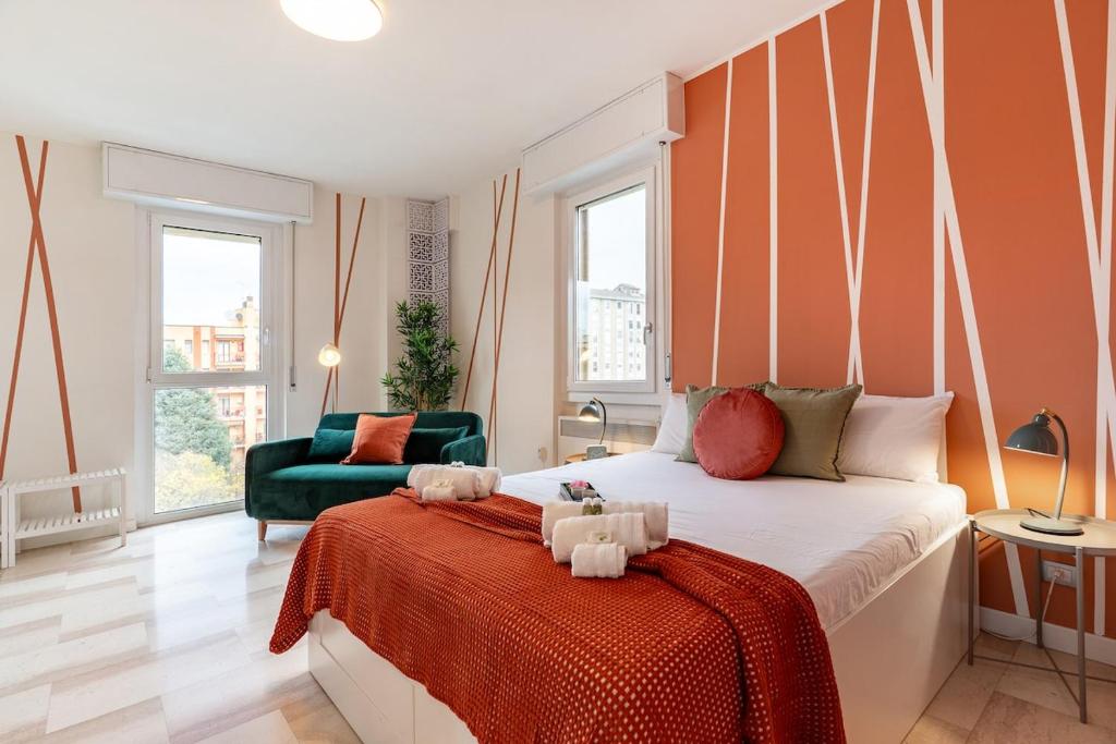 S&M Apartments- Urban stripes 2 Bedrooms near underground M2 and Navigli Milano
