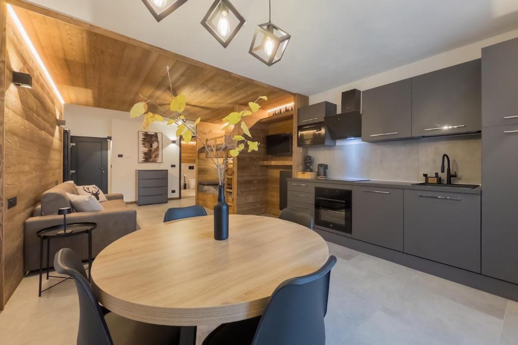 Kuchyň nebo kuchyňský kout v ubytování Suite e relax in centro