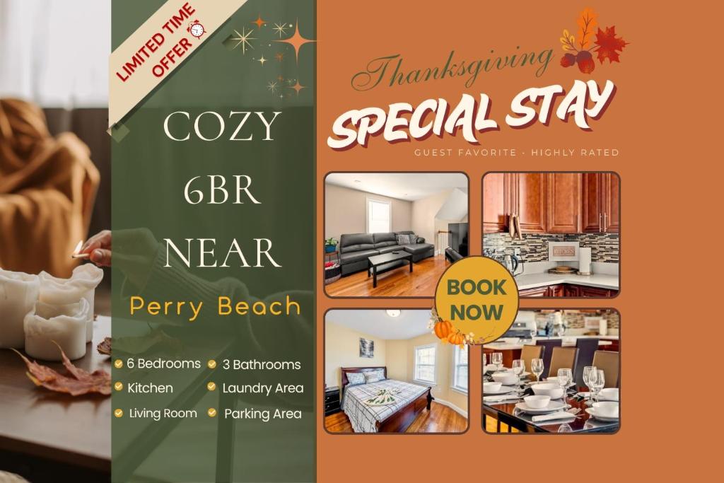 Majutusasutuses 555-2 6BR Quincy - Spacious Apt near Perry Beach olev sertifikaat, autasu, silt või muu dokument