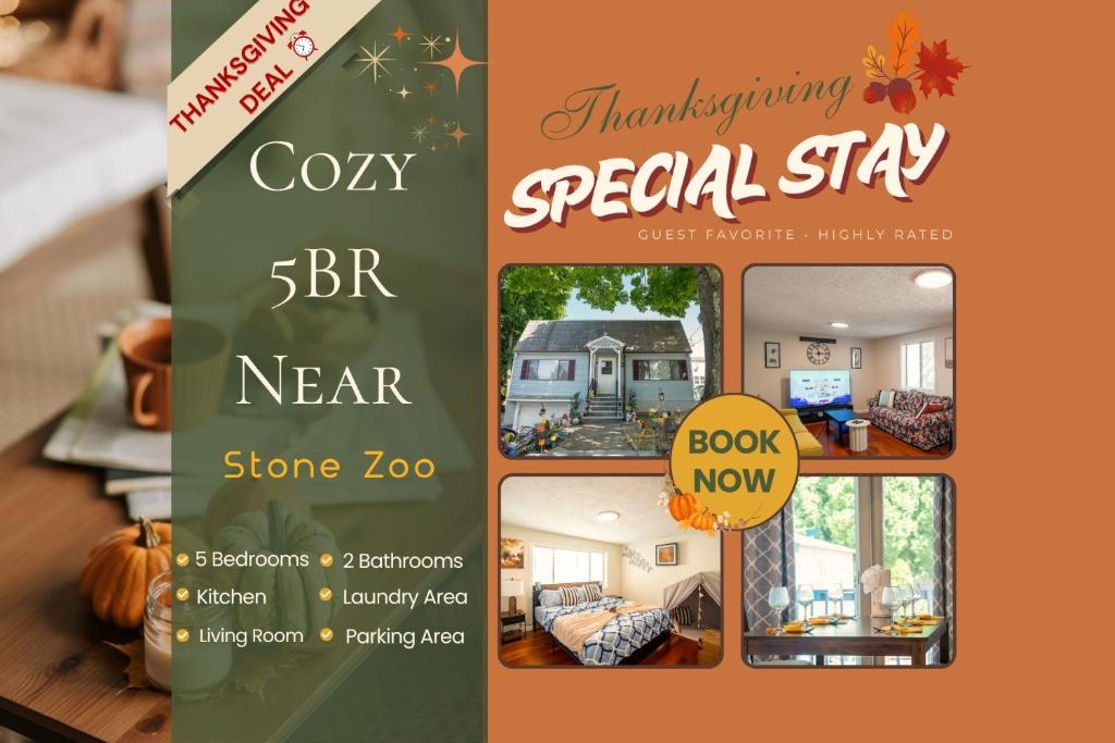 Certifikát, hodnocení, plakát nebo jiný dokument vystavený v ubytování 597 - 5BR Medford - Cozy Stay near Stone Zoo