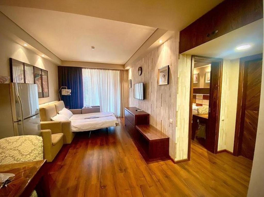 Ένα ή περισσότερα κρεβάτια σε δωμάτιο στο Black Sea Adventure