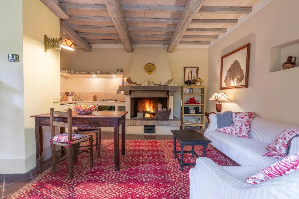 Χώρος καθιστικού στο Casa di Lilli