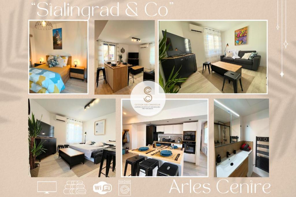 TV a/nebo společenská místnost v ubytování Stalingrad Arles Centre