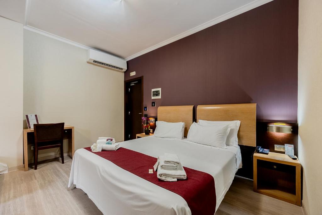 Voodi või voodid majutusasutuse EH Rome Airport Euro House Hotels toas