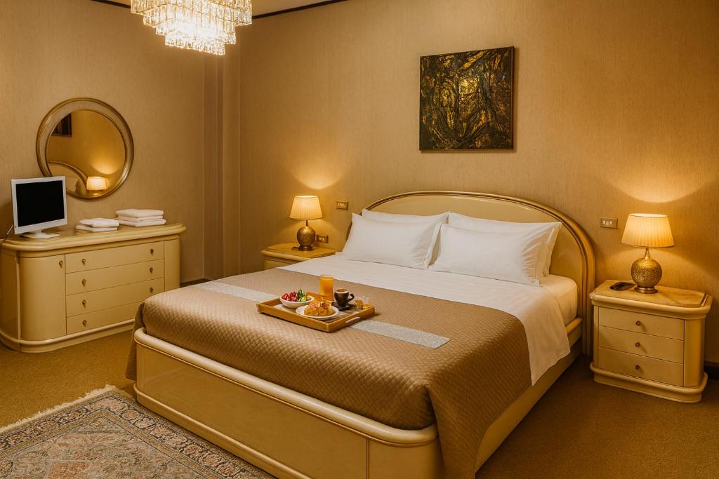 Postel nebo postele na pokoji v ubytování Villa Aladin