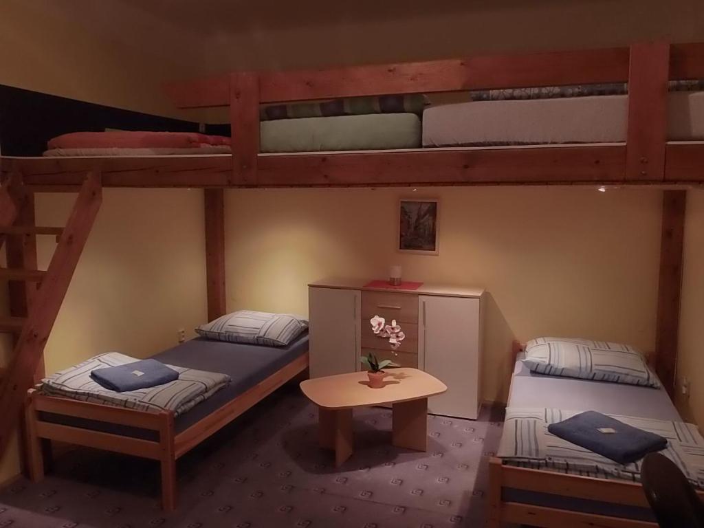 Postel nebo postele na pokoji v ubytování Penzion Netolice