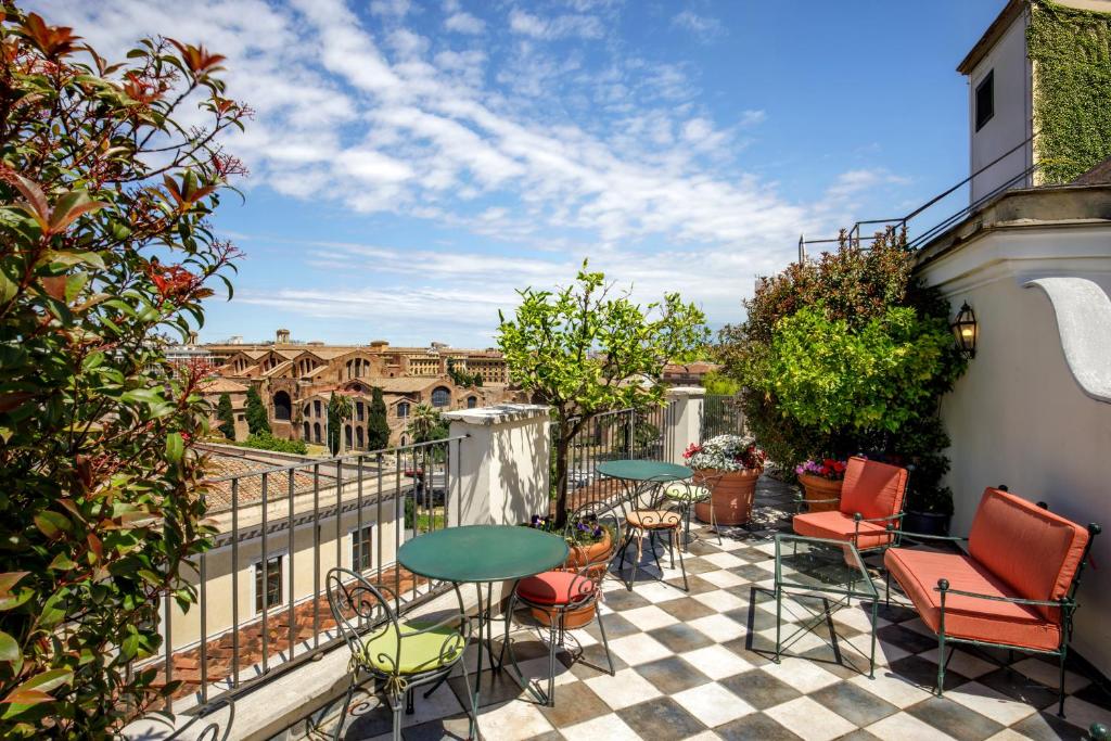 Μπαλκόνι ή βεράντα στο Hotel Nord Nuova Roma