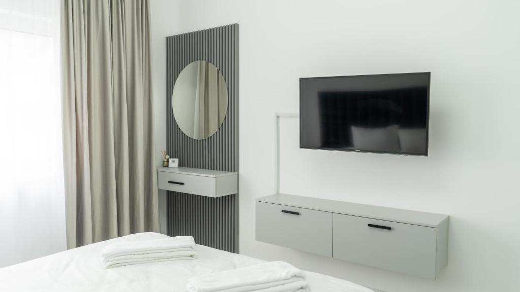 Postel nebo postele na pokoji v ubytování FLH - Amilar Studio