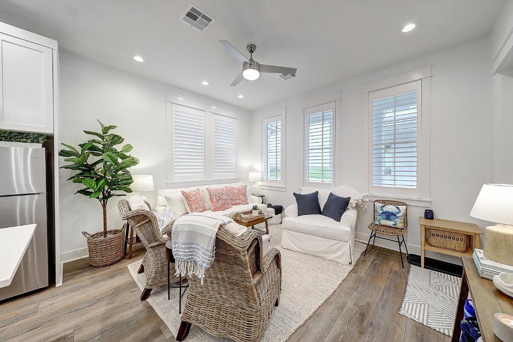 Posezení v ubytování Barefoot Bungalow at Palmilla