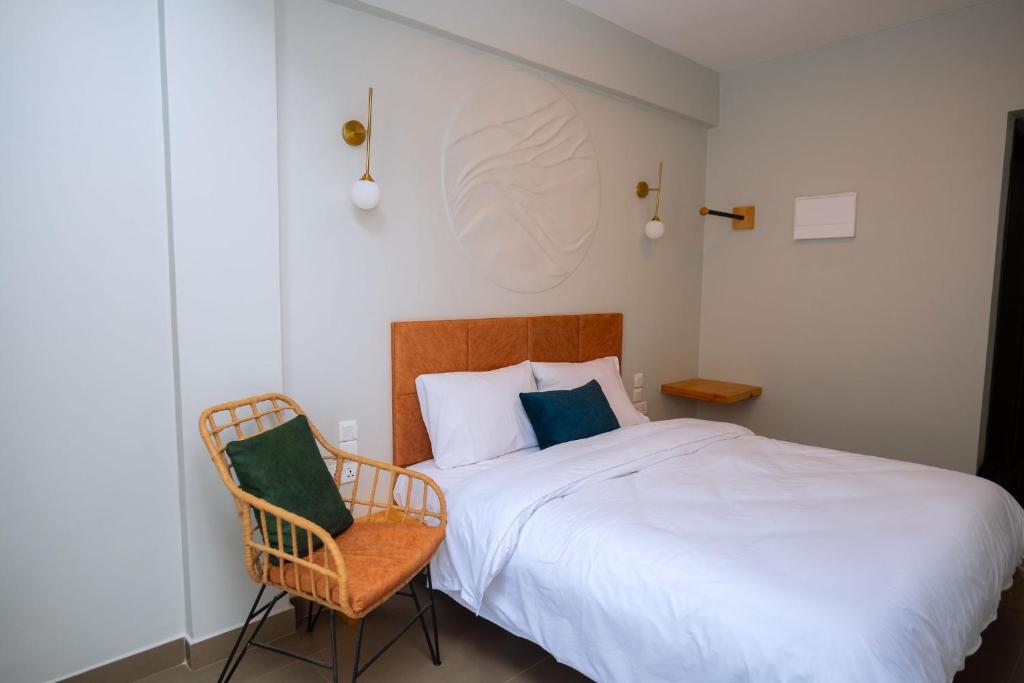 Ένα ή περισσότερα κρεβάτια σε δωμάτιο στο Luma & Lua Boutique Hotel