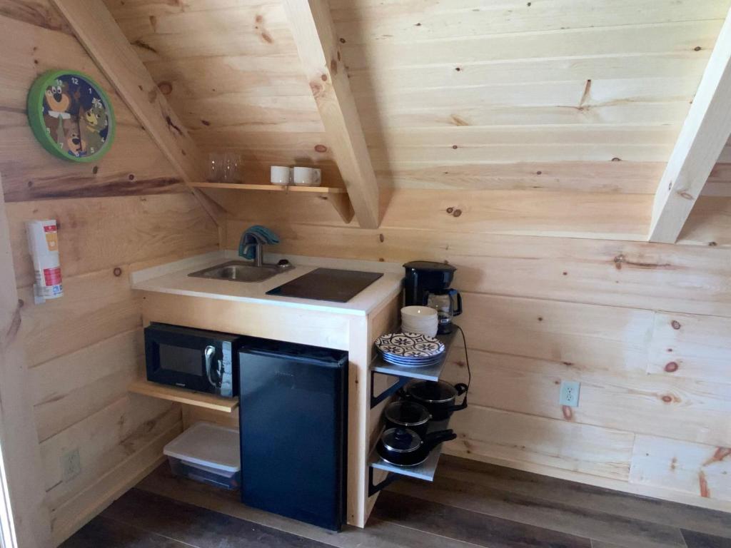 Køkken eller tekøkken på Jellystone Park Lake Charles