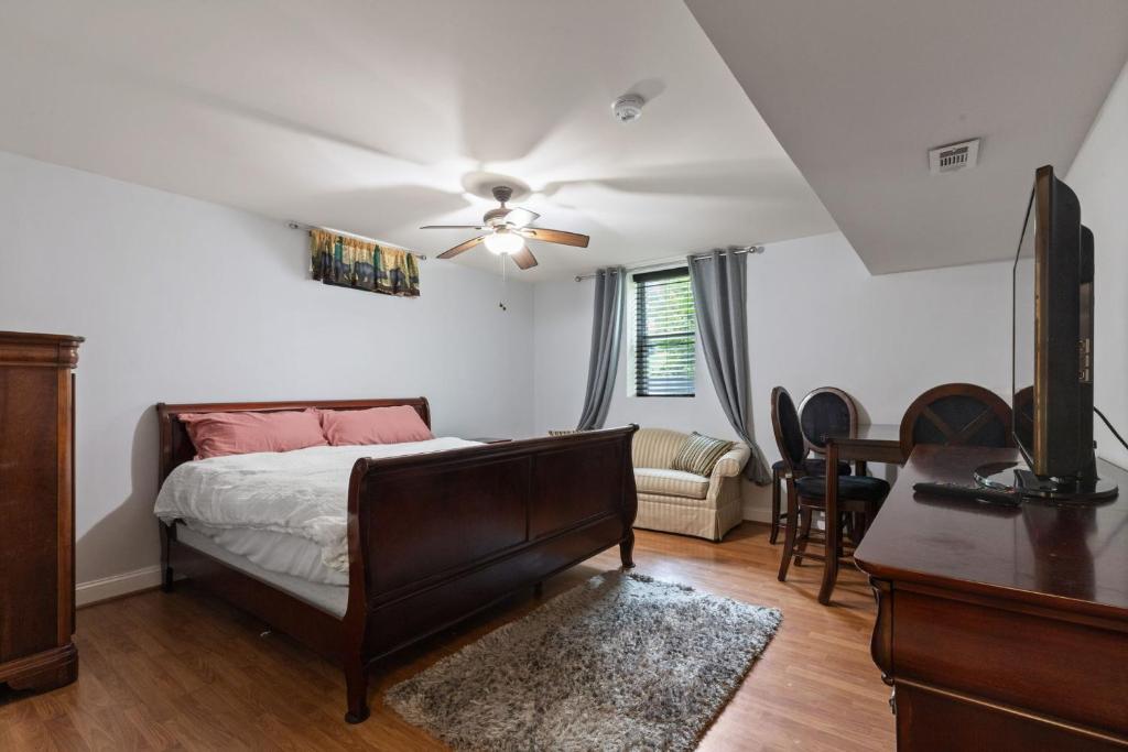 Ένα ή περισσότερα κρεβάτια σε δωμάτιο στο Apartment in Basement