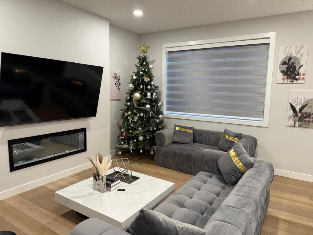 Χώρος καθιστικού στο Family Friendly SpaciousKing Bed WifiSleeps 12