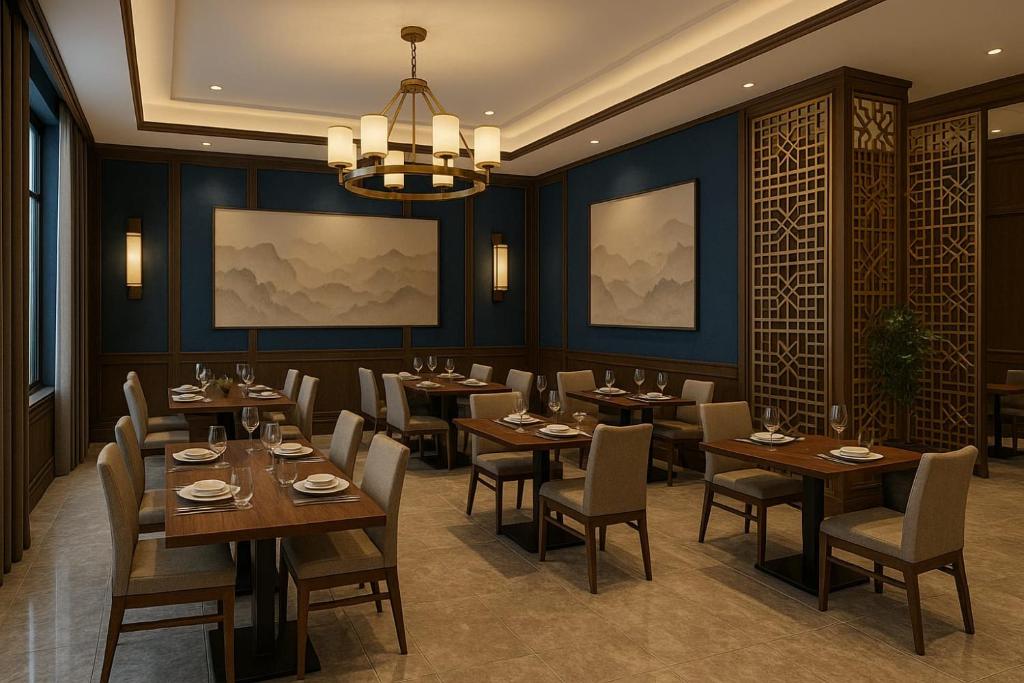 Χώρος καθιστικού στο VanderLyn Blue Hotel