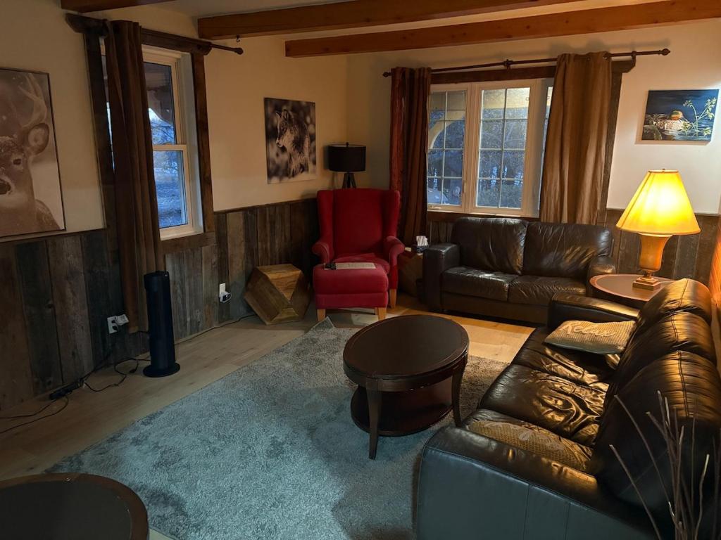 Posezení v ubytování maison de la Ferme