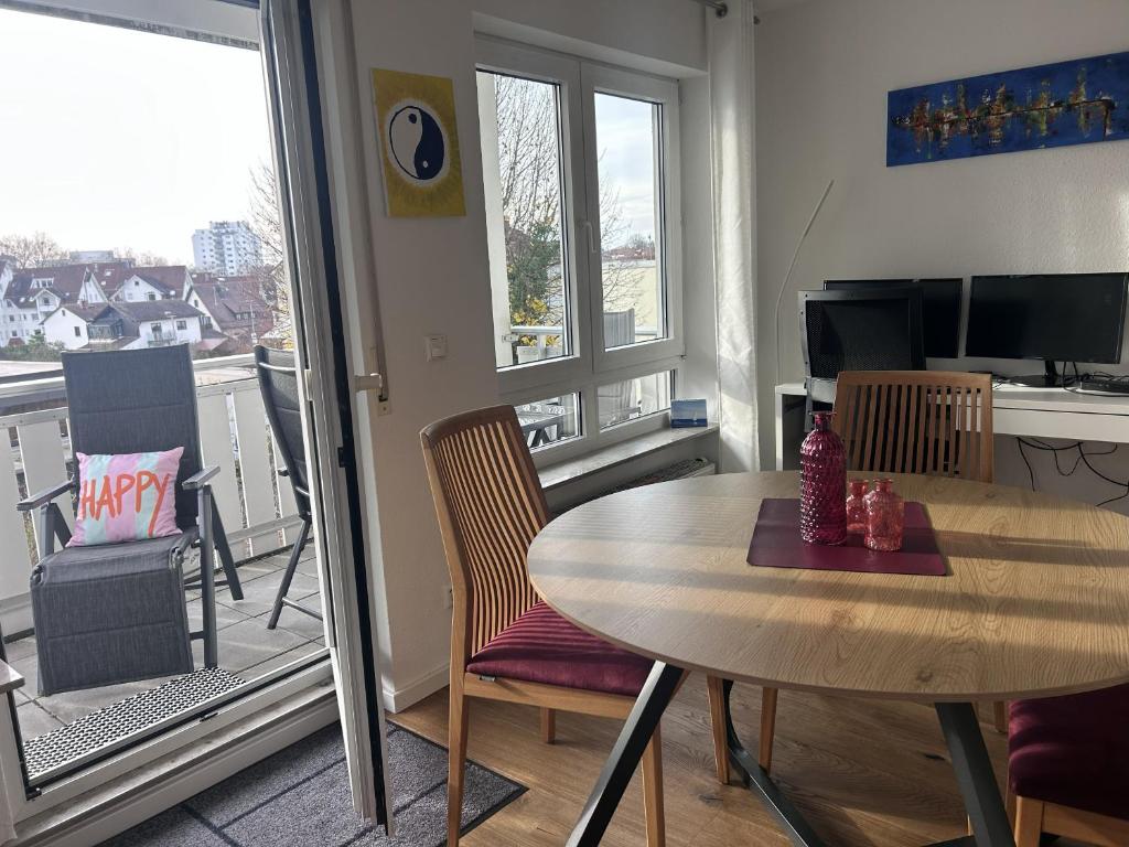 Et opholdsområde på Ferienwohnung Karma