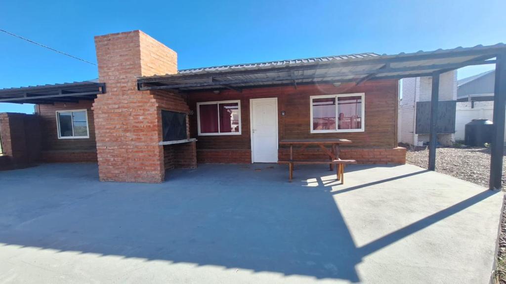 Bygningen som feriehuset ligger i