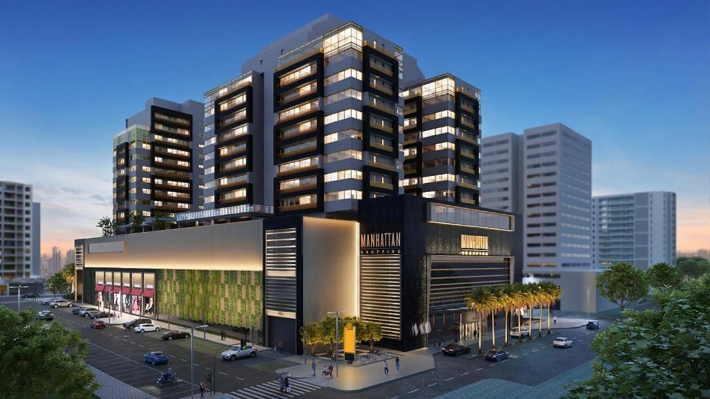a rendering of a large building in a city at Soho Plaza Hotel in Brasília