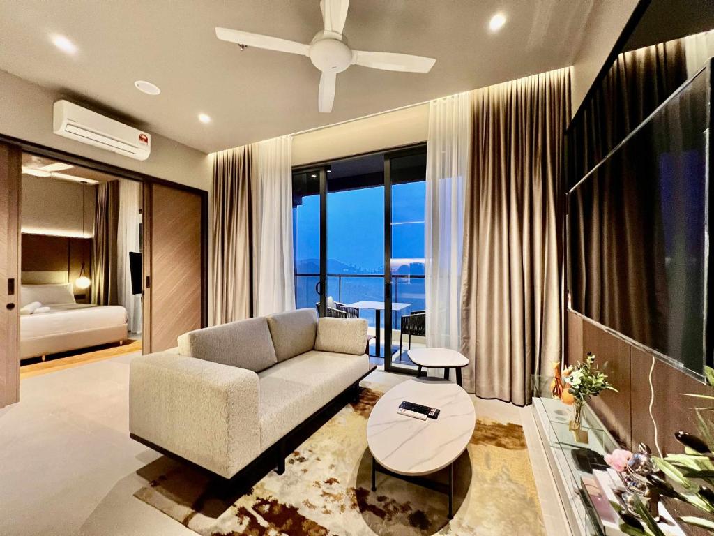 TV a/nebo společenská místnost v ubytování Antara Genting by J&H 1BR Suite 2-4 Pax