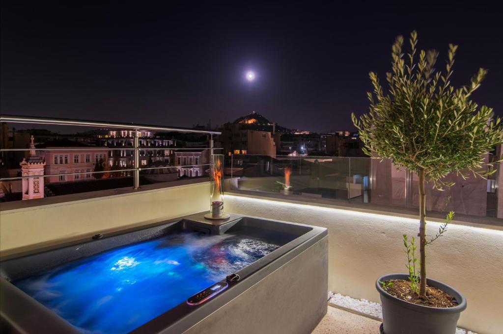 Image showcasing Heated Plunge Pool & Firepit Acropolis Penthouse, Athens (updated ...