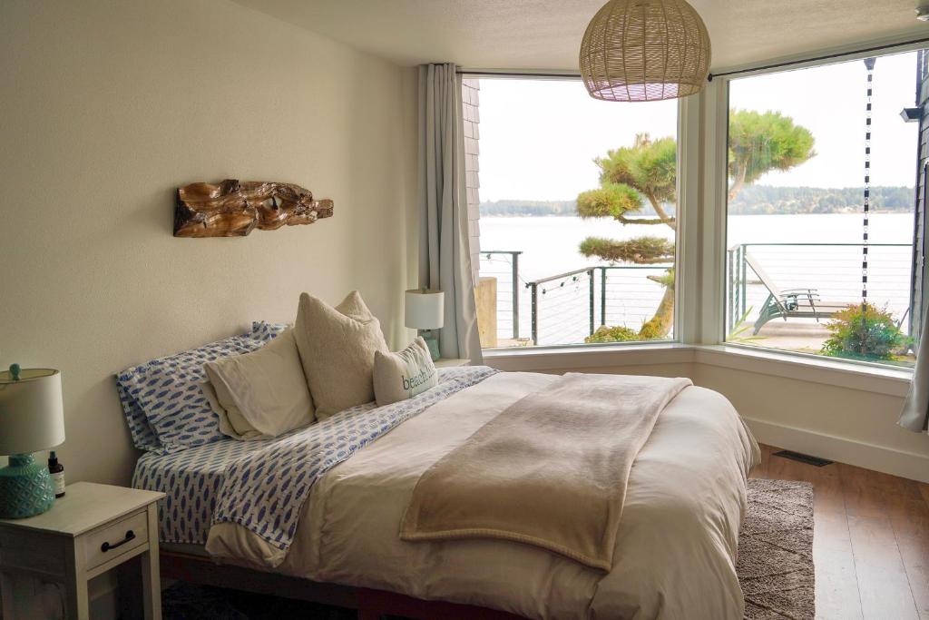 Ένα ή περισσότερα κρεβάτια σε δωμάτιο στο The Waterwheel