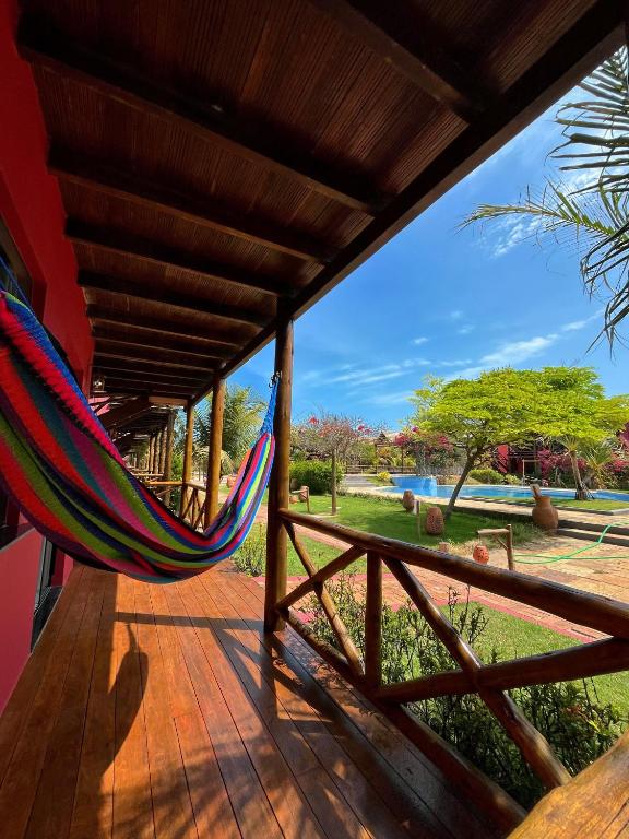 Κήπος έξω από το Chalé 801