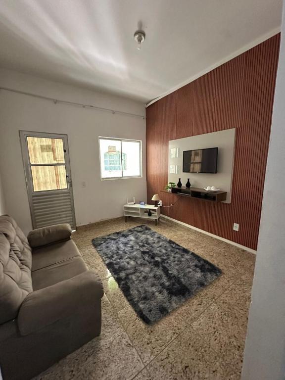Et opholdsområde på Apartamento Completo