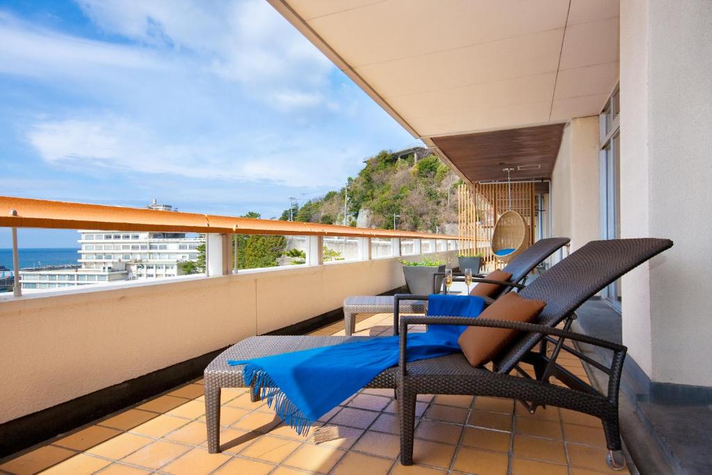 Rõdu või terrass majutusasutuses Manpa Resort