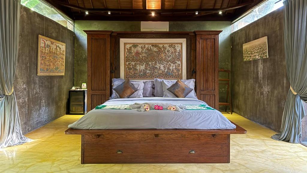 Postel nebo postele na pokoji v ubytování Maso Christian Villa