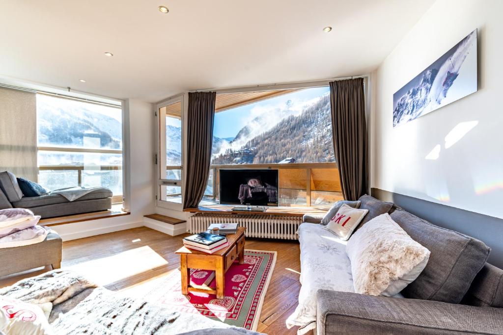 Exceptional view of Val d'Isère 7 guests