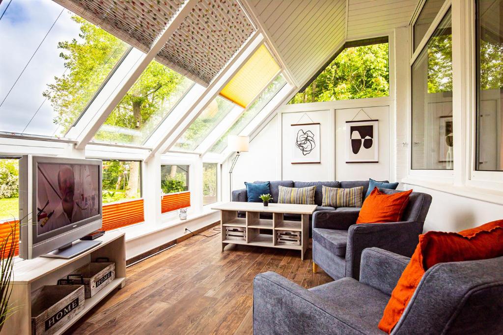 Χώρος καθιστικού στο Fasanenest