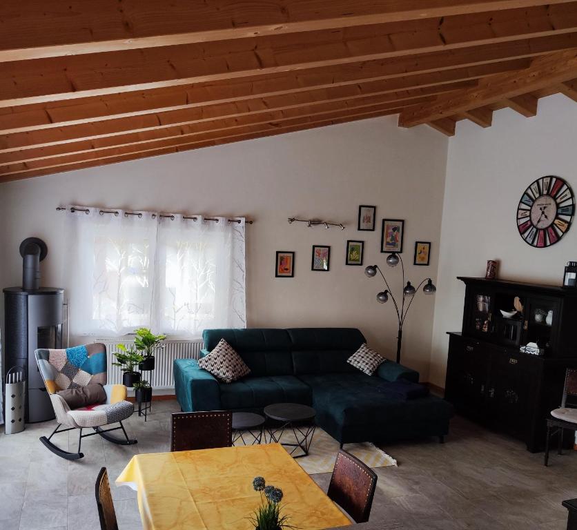 Χώρος καθιστικού στο Haus Pluto