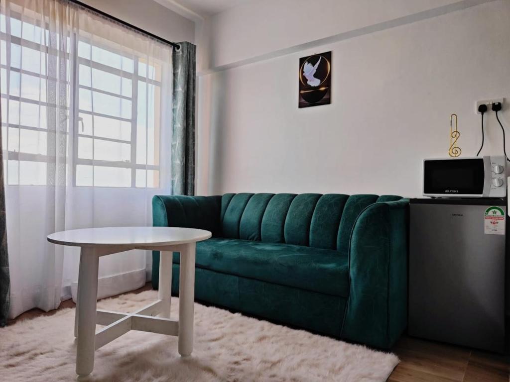 Χώρος καθιστικού στο Happy B Homes