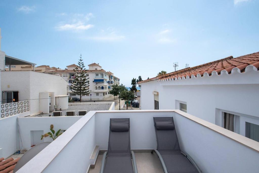 Balkón nebo terasa v ubytování Cabaña del mar