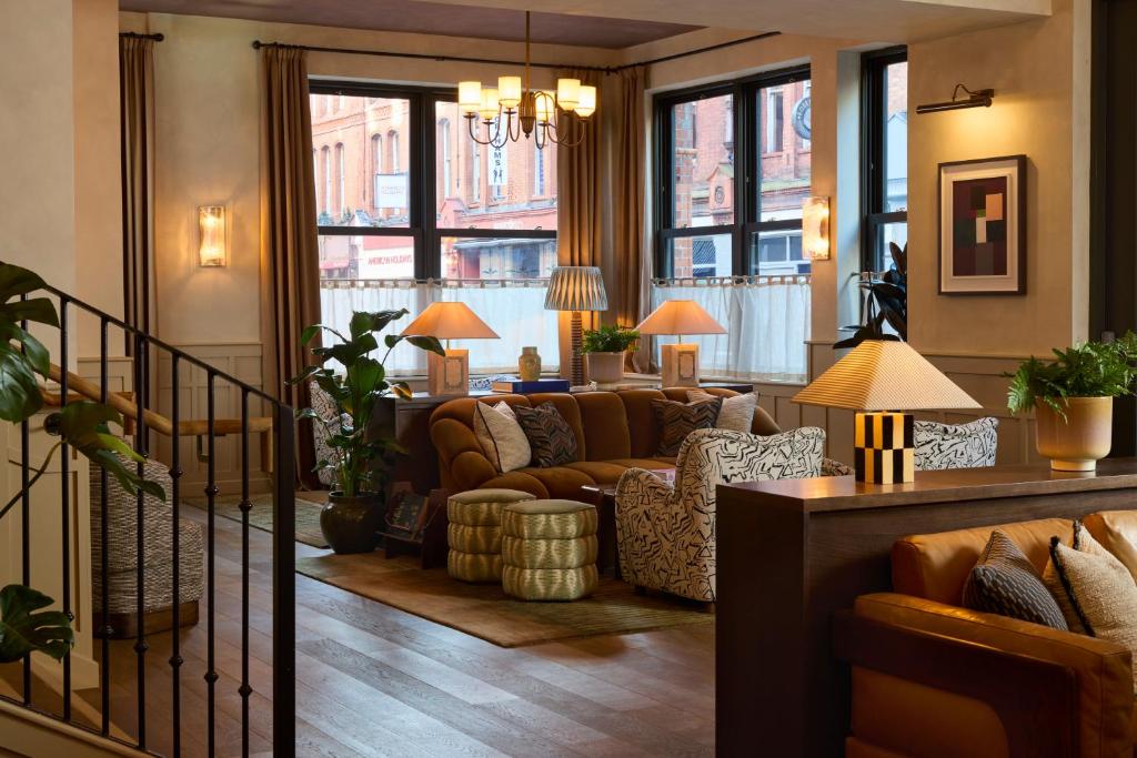Χώρος καθιστικού στο The Hoxton, Dublin