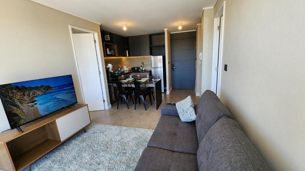 Χώρος καθιστικού στο Cómodo, moderno, nuevo, 2D2B, incluye estacionamiento