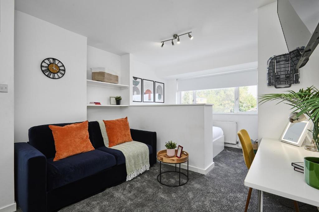 Χώρος καθιστικού στο Argie Gardens Studio - 1a