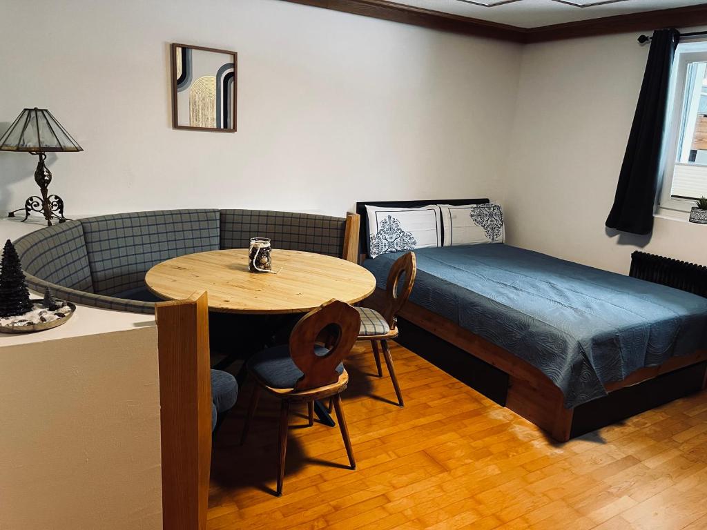 Ένα ή περισσότερα κρεβάτια σε δωμάτιο στο Ferienwohnung Felice