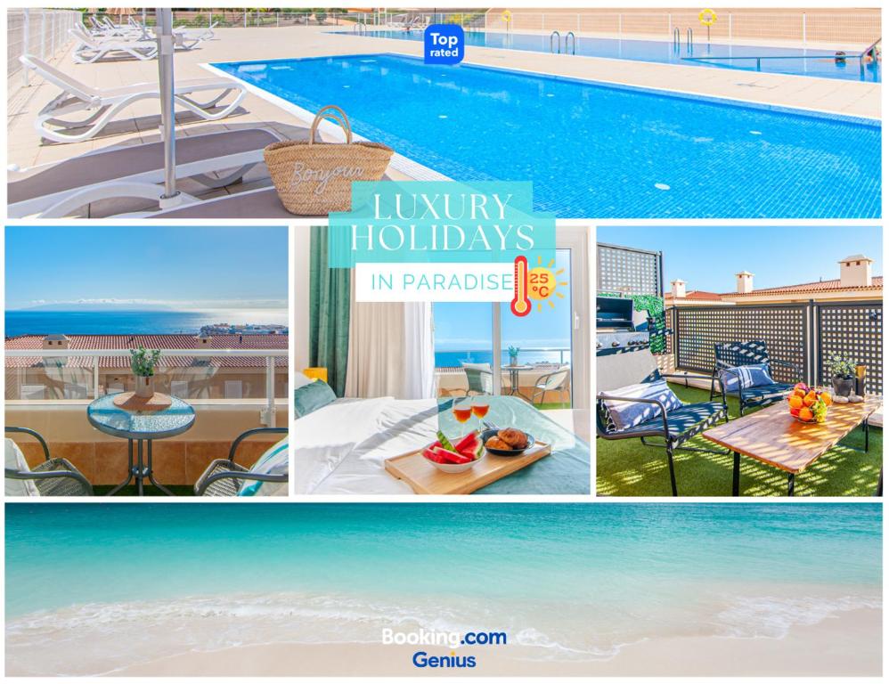 Bazén v ubytování Luxury Townhouse with panoramic sea view nebo v jeho okolí