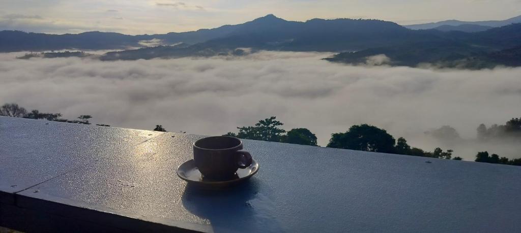 Γενική θέα στο βουνό ή θέα στο βουνό από  οργανωμένο κάμπινγκ