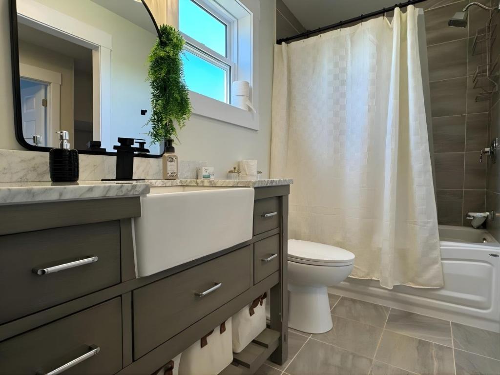 Koupelna v ubytování The Lookout - Sherbrooke Cottages