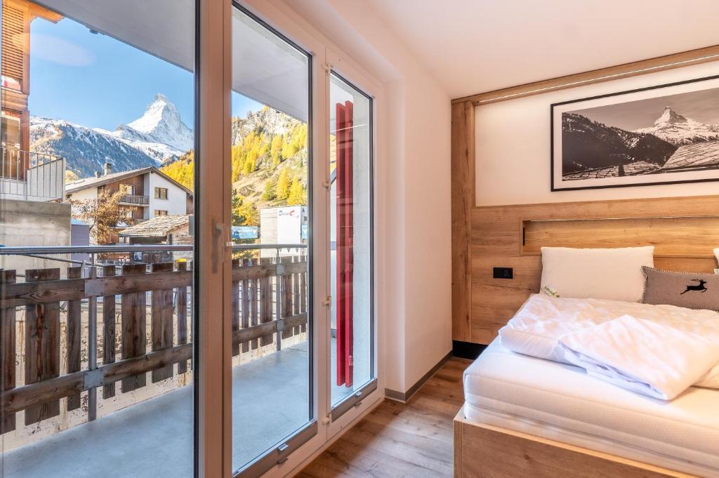 Studio Enzian - Matterhorn Sicht bei der Bergbahn Inspiringplaceszermatt